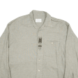 IMPERIAL Plain Shirt Grey Long Sleeve Mens XL Online Hot Sale