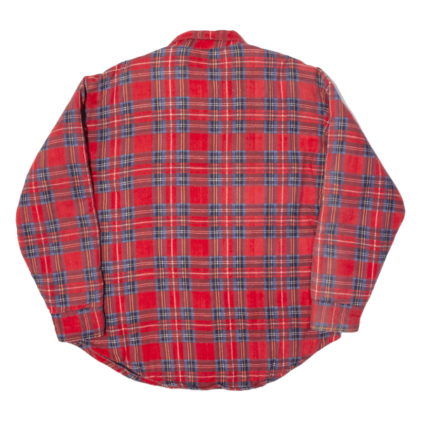 MCGREGOR Insulated Lined Lumberjack Shirt Red 90s Check Long Sleeve Mens L For Sale