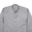 G.Y.W. Plain Shirt Grey Long Sleeve Mens XL Cheap