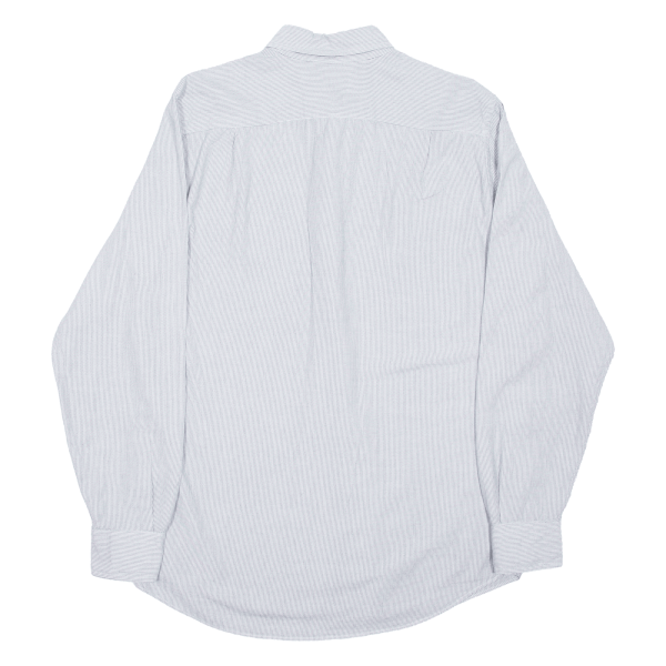 NAUTICA Shirt Blue Pinstripe Long Sleeve Mens S Online now