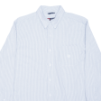 CHAPS Shirt Blue Pinstripe Long Sleeve Mens L For Sale