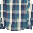 J. CREW Shirt Blue Check Long Sleeve Mens M Sale