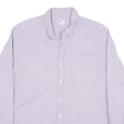 J CREW Plain Shirt Purple Long Sleeve Mens L Fashion