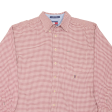 TOMMY HILFIGER Shirt Red Gingham Long Sleeve Mens L Sale