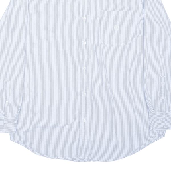 CHAPS Shirt Blue Pinstripe Long Sleeve Mens L For Sale