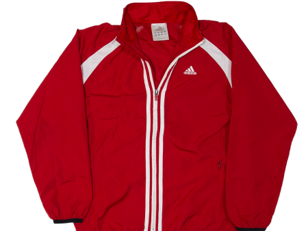 ADIDAS Climaproof Trench Jacket Red Boys M Supply