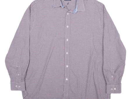 NAUTICA Shirt Blue Check Long Sleeve Mens XL on Sale