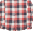 LEVI S Shirt Red Check Long Sleeve Mens S For Discount