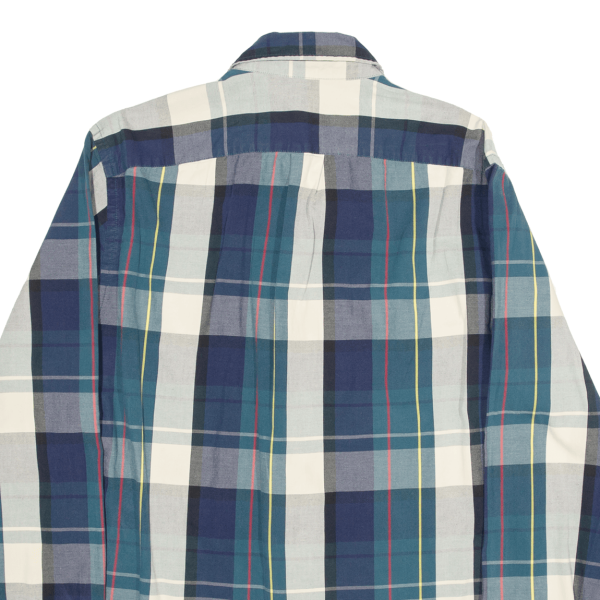 J. CREW Shirt Blue Check Long Sleeve Mens M Sale