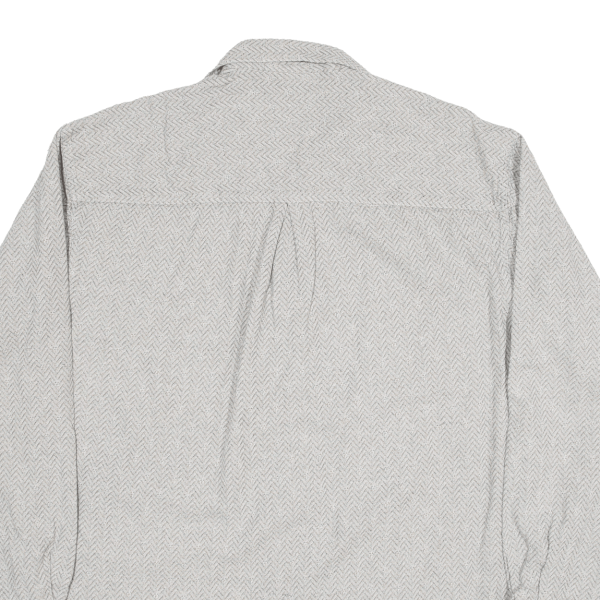 Plain Shirt Grey Long Sleeve Mens M For Discount