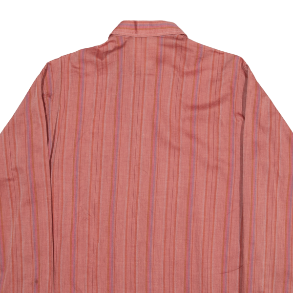 FREY Shirt Pink Striped Long Sleeve Mens M For Discount