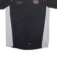 RED KAP Worker Shirt Black Colourblock Short Sleeve Mens M Fashion