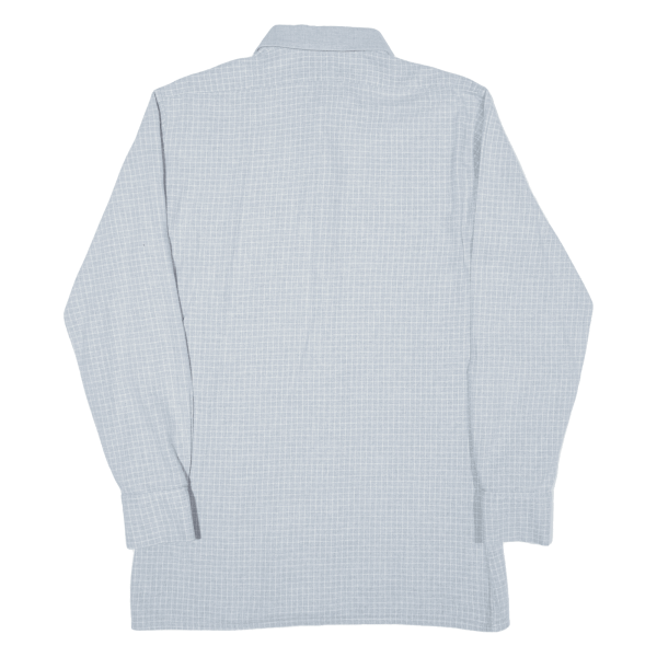 FRAPPANT Shirt Blue Check Long Sleeve Mens S on Sale