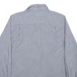 TOMMY HILFIGER Shirt Grey Pinstripe Long Sleeve Mens S For Cheap