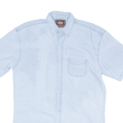 WRANGLER Denim Shirt Blue Short Sleeve Mens S For Cheap