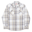 WRANGLER Shirt White Plaid Long Sleeve Mens L For Sale