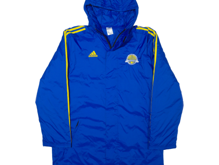 ADIDAS John Abbott College Islanders Puffer Jacket Blue Mens L Sale