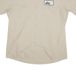 RED KAP Worker Shirt Beige Short Sleeve Mens XL Supply