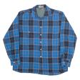 OUT BACK Shirt Beige Check Long Sleeve Mens M Discount