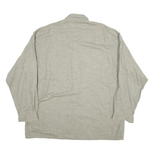 IMPERIAL Plain Shirt Grey Long Sleeve Mens XL Online Hot Sale