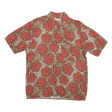 MUNSINGWEAR Hawaiian Shirt Red Viscose Floral Short Sleeve Mens M For Sale