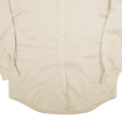 NAUTICA Plain Shirt Beige Long Sleeve Mens XL Discount