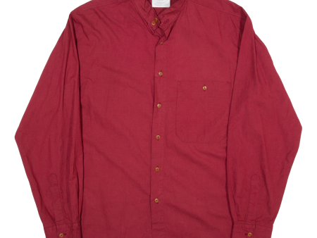 TURF Plain Shirt Red Long Sleeve Mens L Online