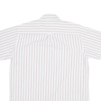 BOSSINI Shirt White Striped Short Sleeve Mens M Cheap