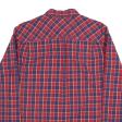 TOMMY HILFIGER Shirt Red Check Long Sleeve Mens L Fashion