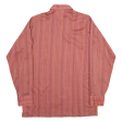 FREY Shirt Pink Striped Long Sleeve Mens M For Discount