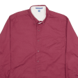 PORT AUTHORITY Plain Shirt Red Long Sleeve Mens XL Cheap