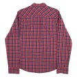 TOMMY HILFIGER Shirt Red Check Long Sleeve Mens L Fashion