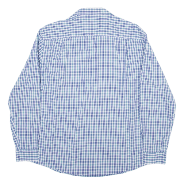 NAUTICA Shirt Blue Check Long Sleeve Mens L For Sale