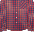 TOMMY HILFIGER Shirt Red Check Long Sleeve Mens L Fashion