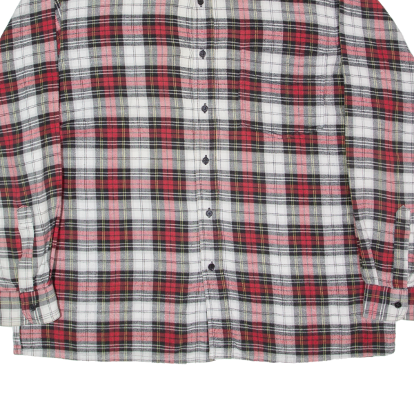 FOR DIRECT Flannel Shirt Red Check Long Sleeve Mens L Hot on Sale