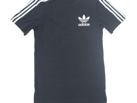 ADIDAS Oversized T-Shirt Dress Black Short Sleeve Short Womens UK 6 Online