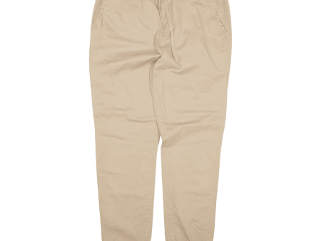 AERO Jogger Trousers Beige Regular Tapered Mens W32 L29 Online