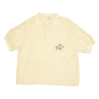 SERGIO DI LAURENTI Tigers Plain Shirt Yellow Silk Short Sleeve Womens L Online