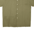 Plain Shirt Green Short Sleeve Mens XL Online Hot Sale