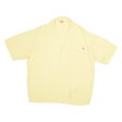 UFO Plain Shirt Yellow Short Sleeve Womens L For Sale