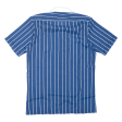 I MILLER Shirt Blue Striped Short Sleeve Mens S For Sale