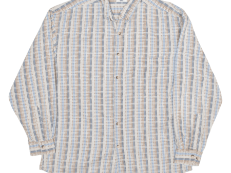 NEW FAST Shirt Grey Check Long Sleeve Mens XL Online Sale