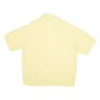 UFO Plain Shirt Yellow Short Sleeve Womens L For Sale