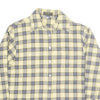 HOPKINS Flannel Shirt Yellow Check Long Sleeve Womens M Fashion