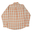 LEE COOPER Shirt Orange Plaid Long Sleeve Mens L on Sale