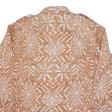 Shirt Brown Crazy Pattern Long Sleeve Mens M Online now