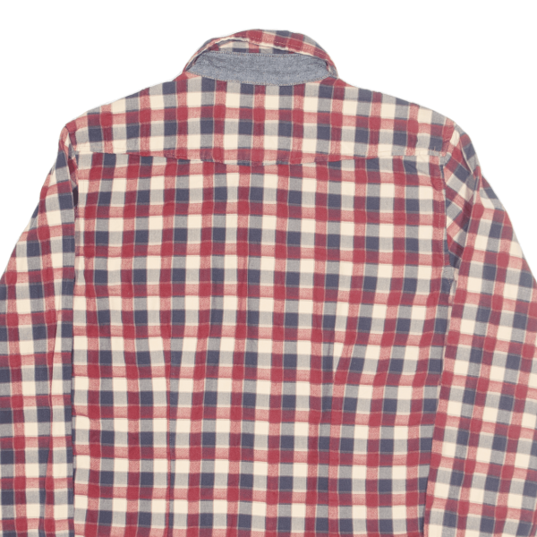 PEPE JEANS Shirt Red Check Long Sleeve Mens S Fashion