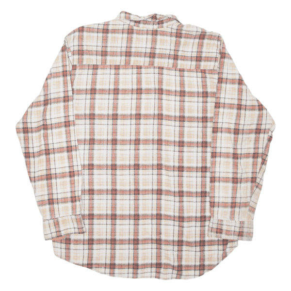 HABAND Shirt Beige Plaid Long Sleeve Mens L Supply