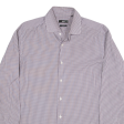 HUGO BOSS Shirt Purple Check Long Sleeve Mens L Online Hot Sale