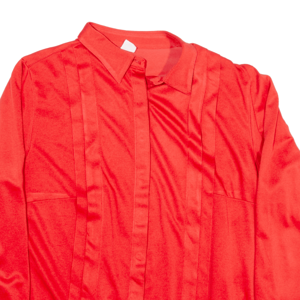 MD Plain Shirt Red Long Sleeve Womens L Online